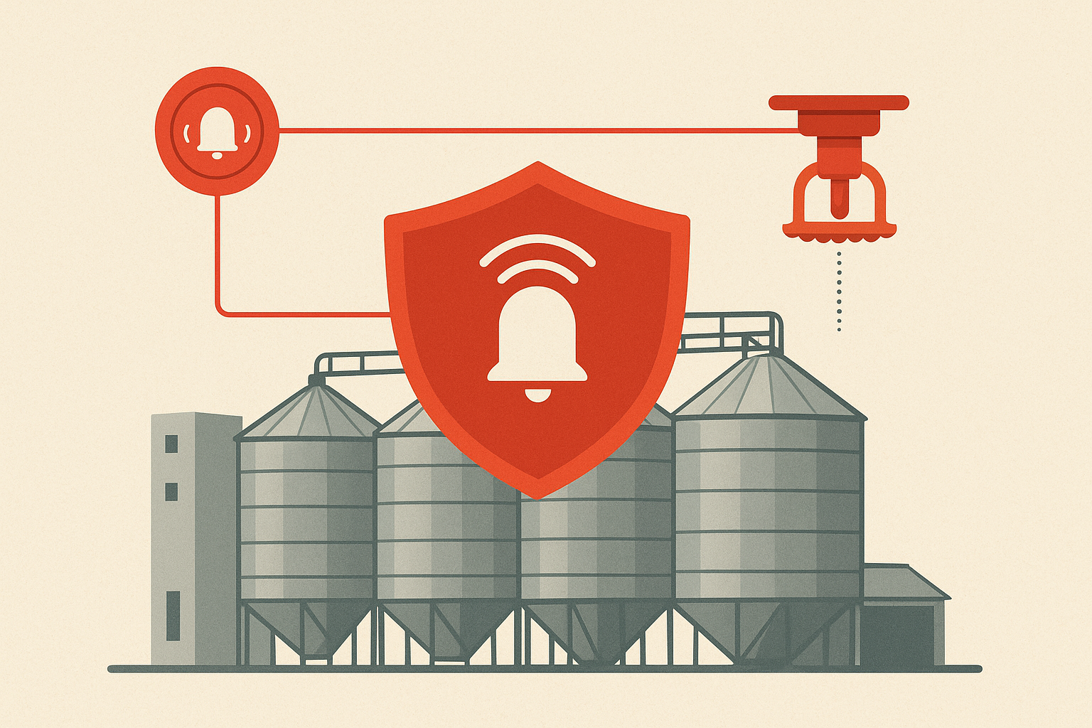 Detecție incendiu – Siloz cereale MARTIFER